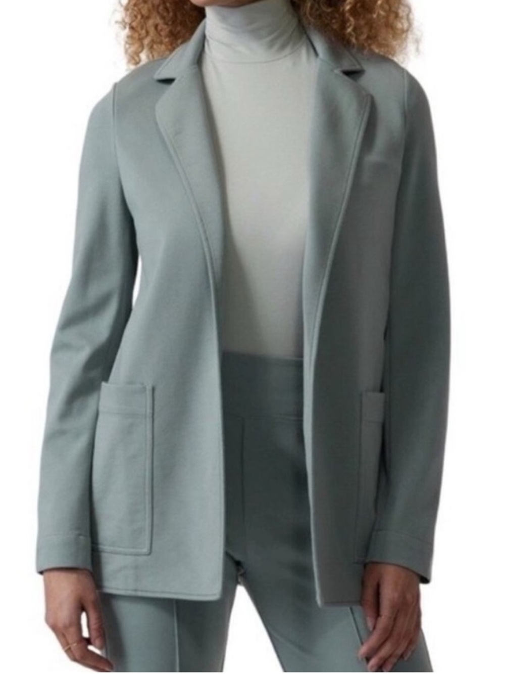 Athleta Eastbound Blazer Minimalist Sage Green Blazer